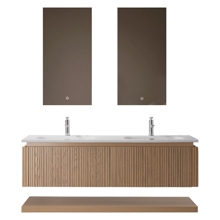 MUEBLE DE BAÑO CON ESPEJO LED 150 CM
