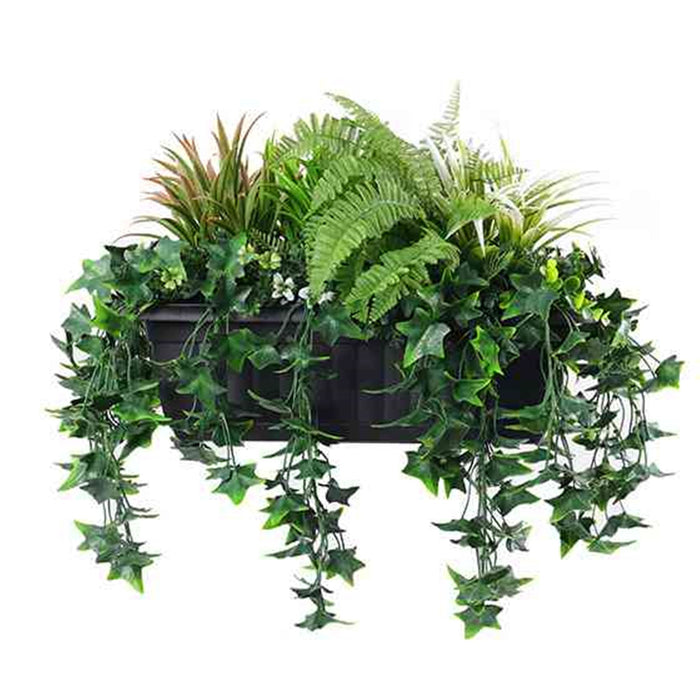 PLANTA ARTIFICIAL COLGANTE EN MACETERO HELECHOS MIXTOS