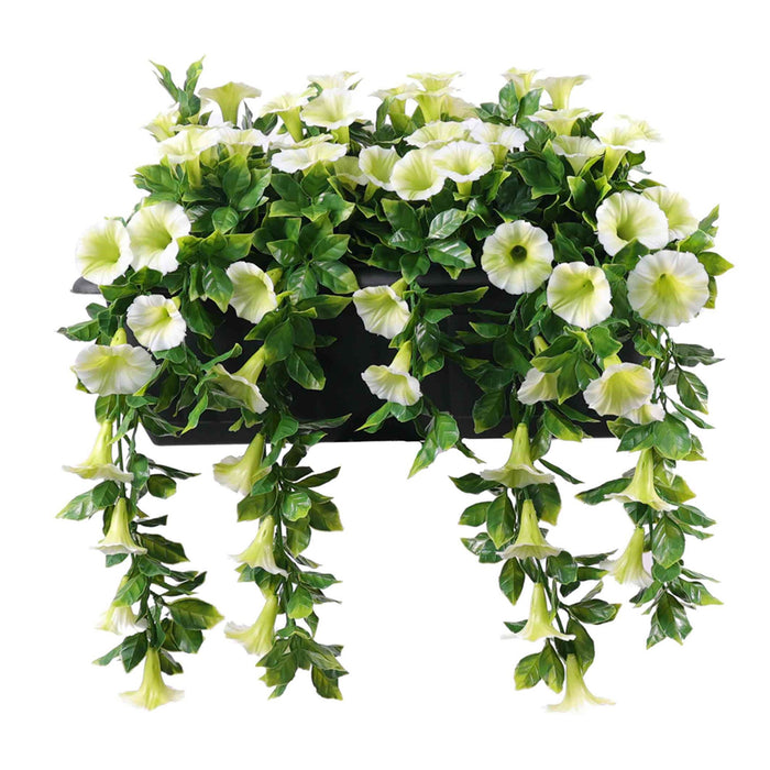 PLANTA ARTIFICIAL COLGANTE EN MACETERO GLORIA DE LA MAÑANA