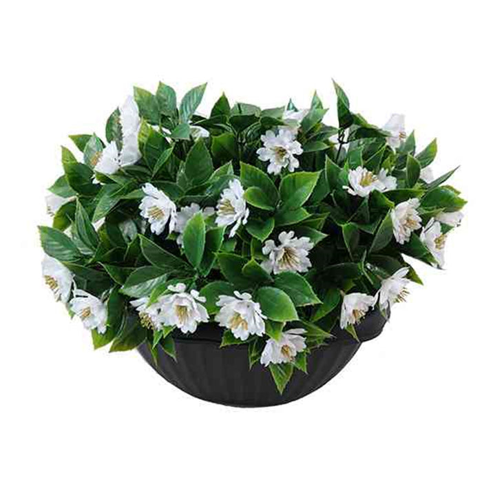 PLANTA ARTIFICIAL COLGANTE EN MACETERO JAZMIN