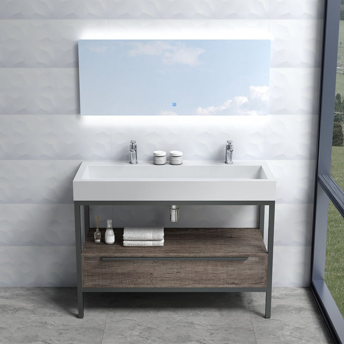 MUEBLE DE BAÑO CON ESPEJO 120 CM