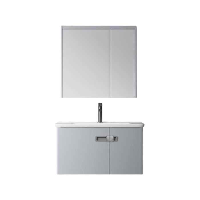 MUEBLE DE BAÑO CON ESPEJO GABINETE 80 CM