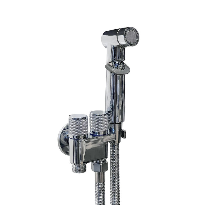 JUEGO DUCHA SANITARIA CROMO