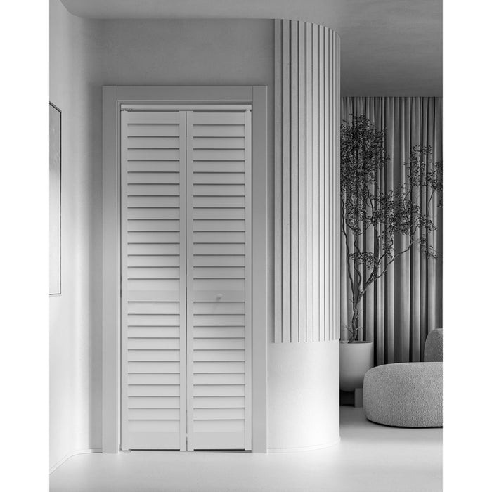 PUERTA BI-FOLD DE PVC BLANCO 60 CM