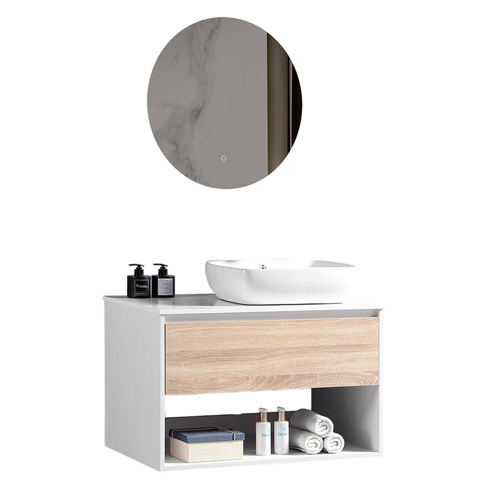 MUEBLE DE BAÑO CON ESPEJO LED 80 CM