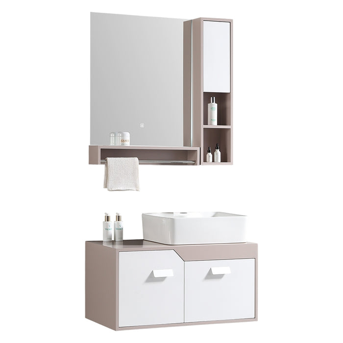 MUEBLE DE BAÑO CON ESPEJO LED 80 CM
