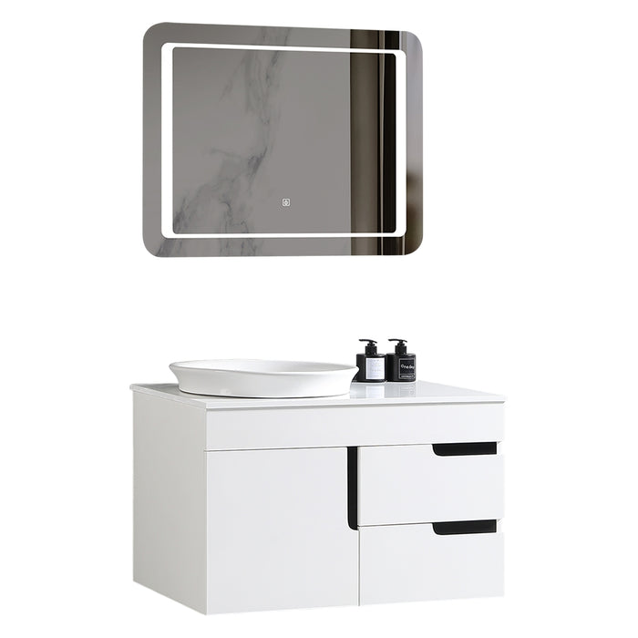 MUEBLE DE BAÑO CON ESPEJO LED 80 CM