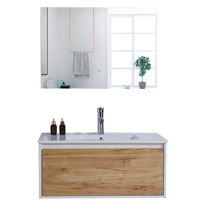 MUEBLE DE BAÑO CON ESPEJO LED 80 CM