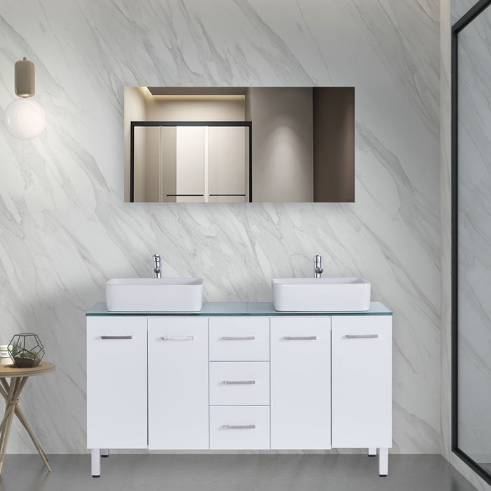 MUEBLE DE BAÑO CON ESPEJO 150 CM