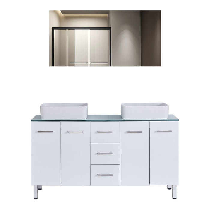 MUEBLE DE BAÑO CON ESPEJO 150 CM