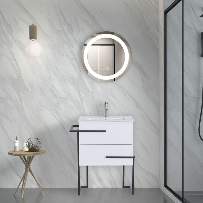 MUEBLE DE BAÑO CON ESPEJO LED 60 CM