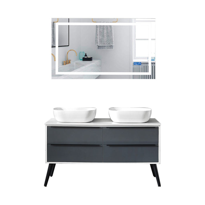 MUEBLE DE BAÑO CON ESPEJO LED 120 CM