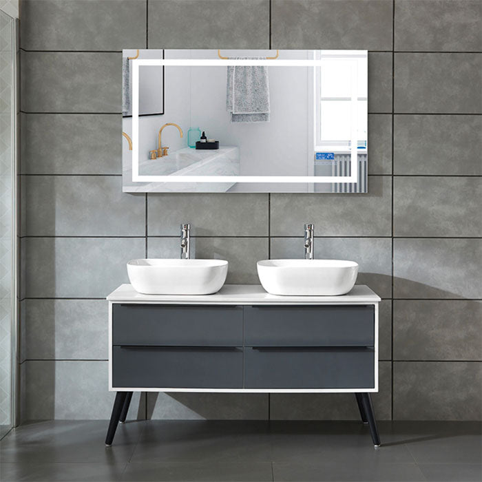 MUEBLE DE BAÑO CON ESPEJO LED 120 CM