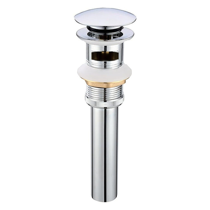 VALVULA DE DESAGUE P/LAVAMANO, COLOR CROMADO, CUERPO ZINC 1-1/2, TUBO 1-1/4