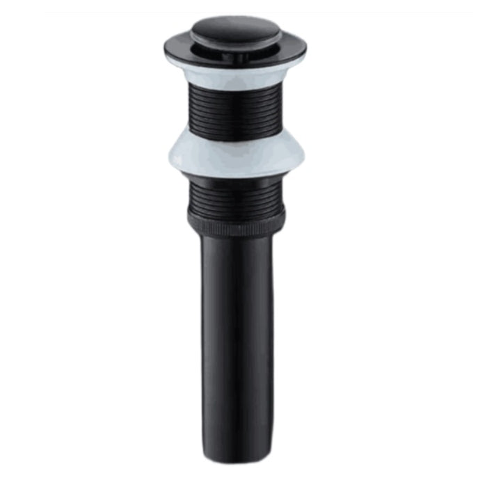 VALVULA DE DESAGUE P/LAVAMANO, COLOR NEGRO, CUERPO ZINC 1-1/2, TUBO 1-1/4