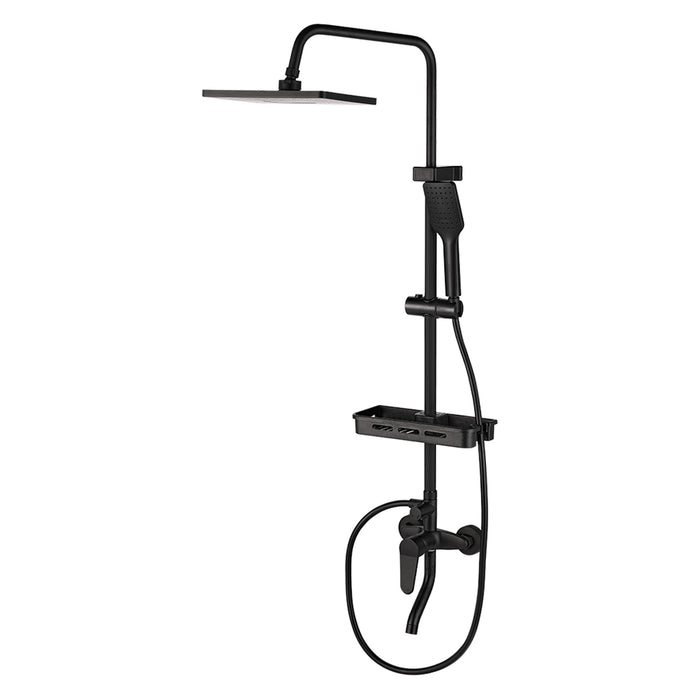 COLUMNA DE DUCHA CON BANDEJA NEGRO
