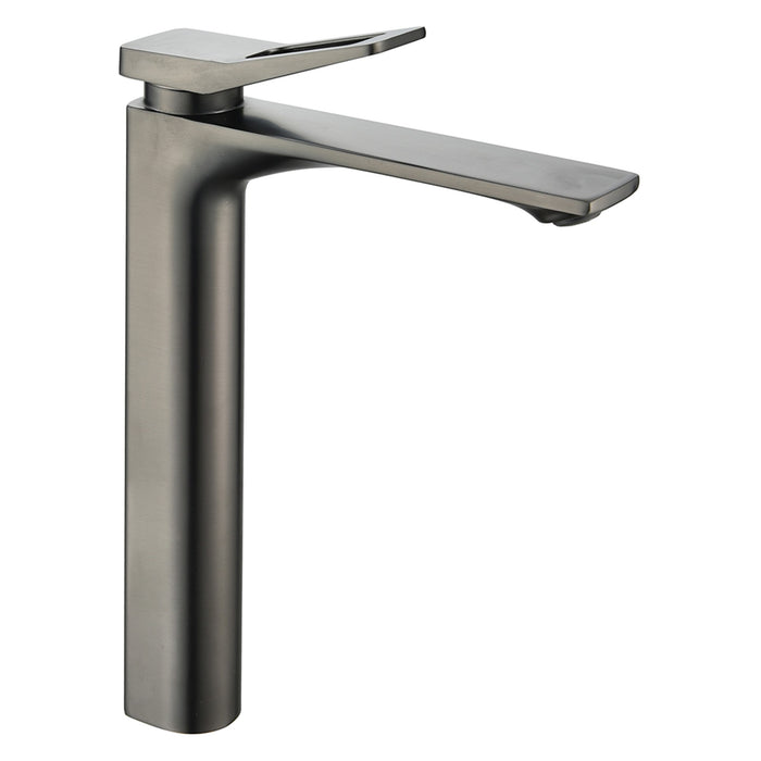 GRIFO LAVAMANOS ALTO MONOMANDO GRIS GUN