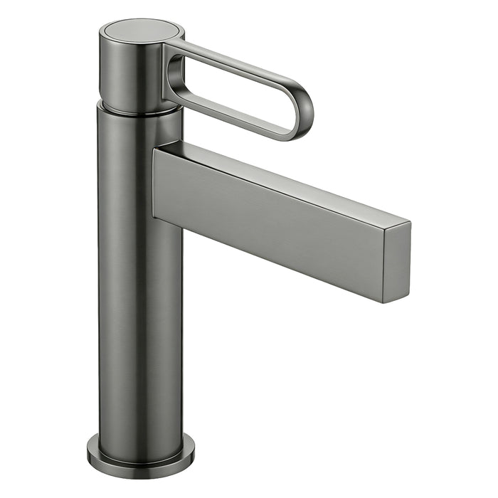 GRIFO LAVAMANO MONOMANDO GRIS PLOMO