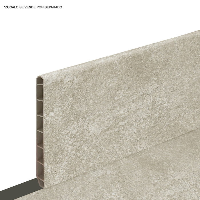 PISO SPC (STONE PLASTIC COMPOSITE) SISTEMA CLIC GRIS CLARO 123 X 61 CM