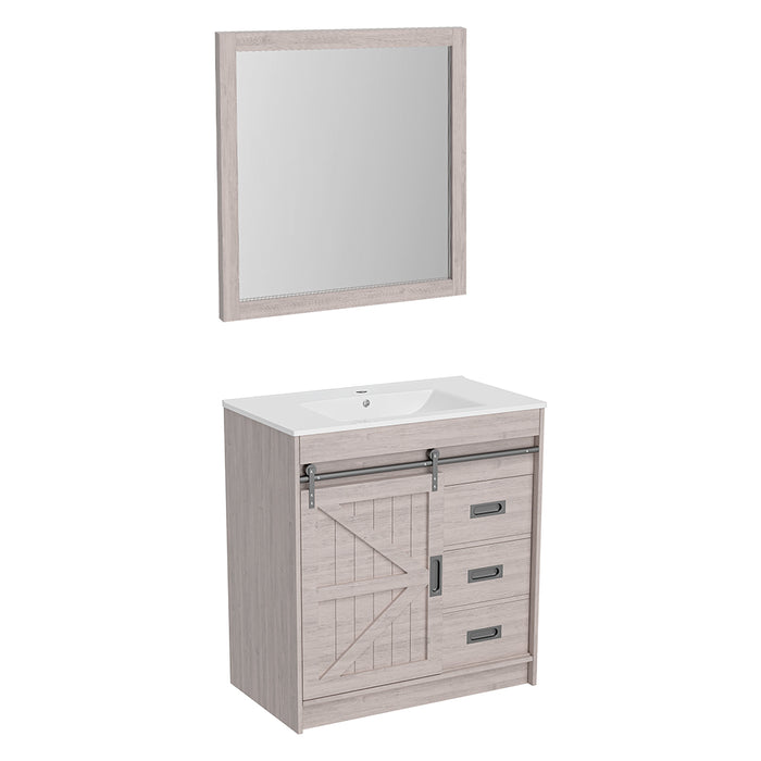 MUEBLE DE BAÑO CON ESPEJO 80 CM