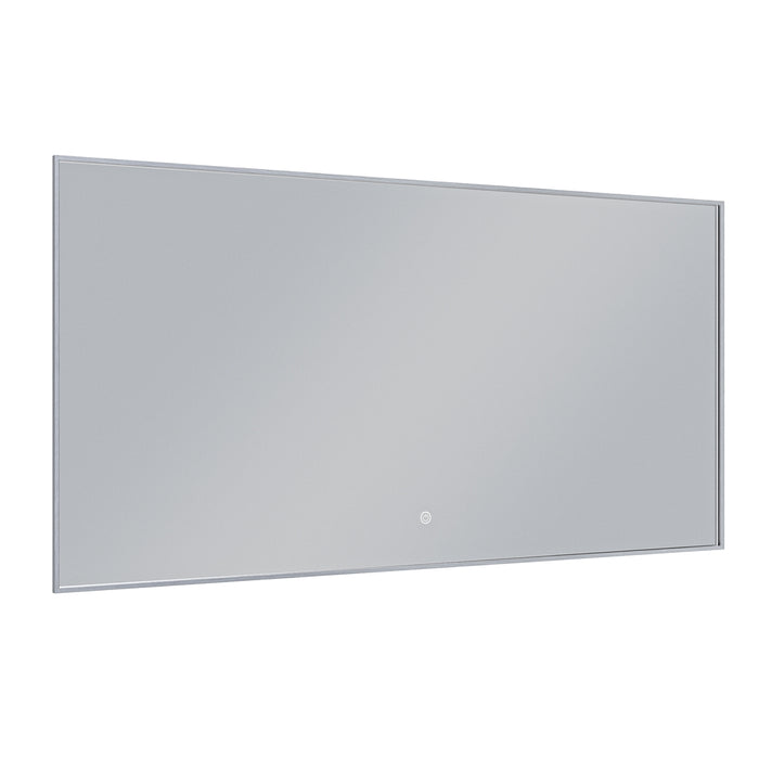 ESPEJO LED RECTANGULAR 140 X 70 CM MARCO GRIS LUZ 3 TONOS