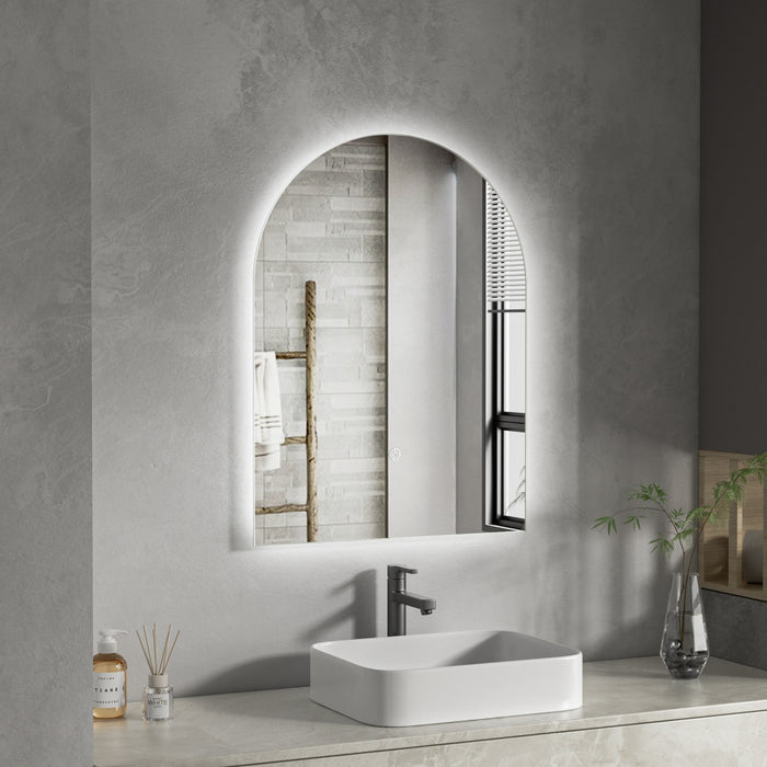 ESPEJO LED ARCO 60 X 80 CM LUZ 3 TONOS