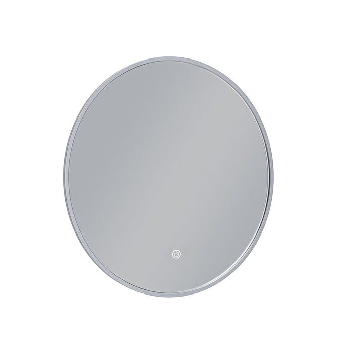 ESPEJO LED REDONDO 60 CM MARCO GRIS LUZ 3 TONOS
