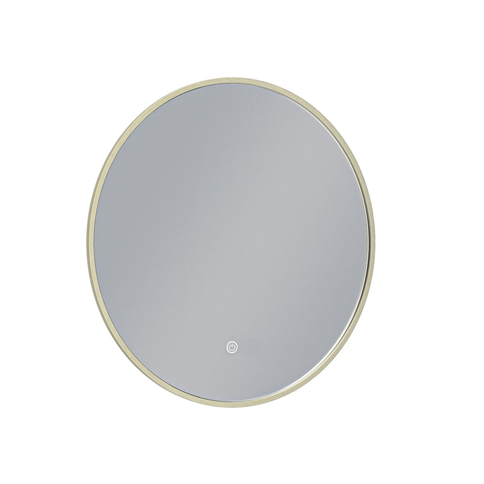 ESPEJO LED REDONDO 60 CM MARCO DORADO LUZ 3 TONOS