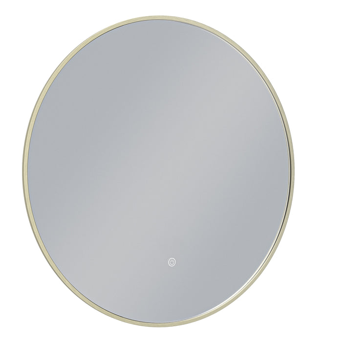 ESPEJO LED REDONDO 80 CM MARCO DORADO LUZ 3 TONOS