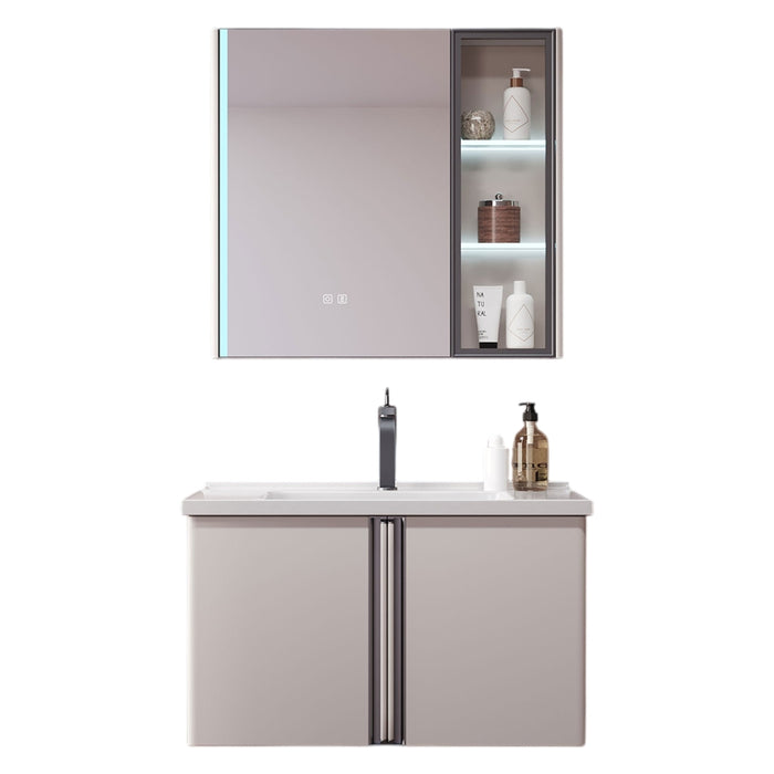 MUEBLE DE BAÑO CON ESPEJO LED 80 CM