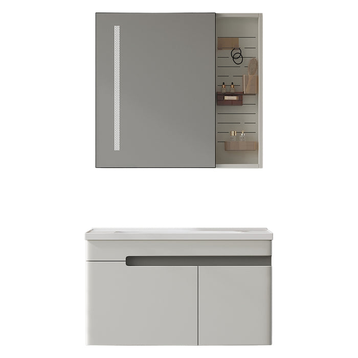 MUEBLE DE BAÑO CON ESPEJO LED 80 CM