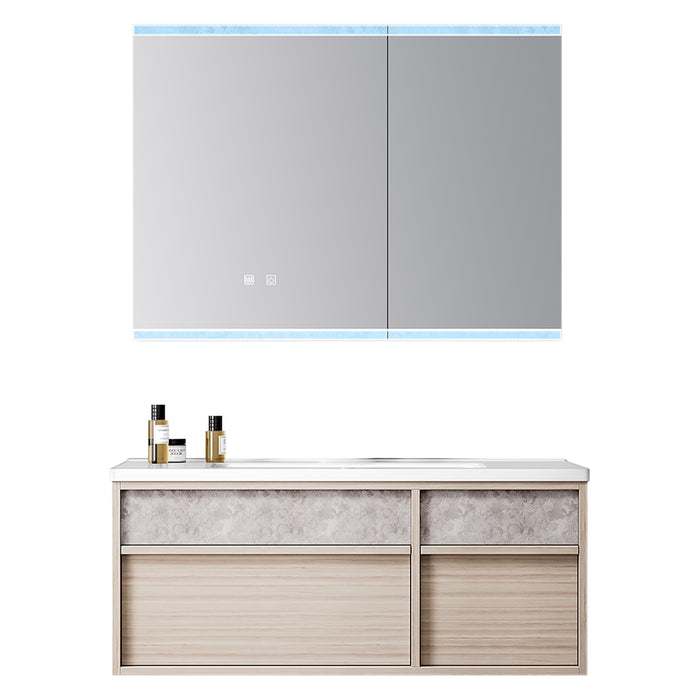 MUEBLE DE BAÑO CON ESPEJO LED 100 CM