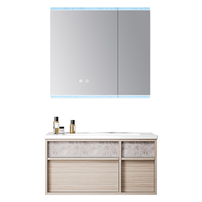 MUEBLE DE BAÑO CON ESPEJO LED 80 CM