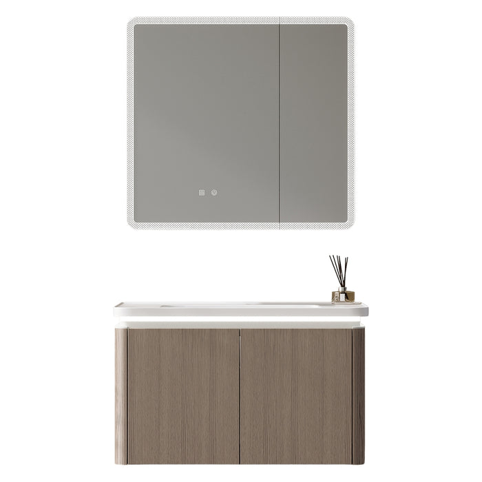 MUEBLE DE BAÑO CON ESPEJO LED 80 CM