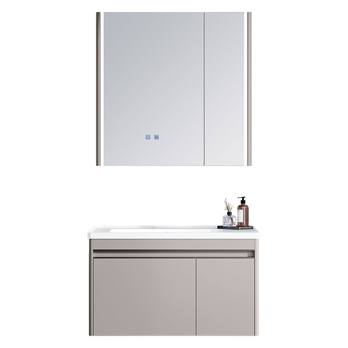 MUEBLE DE BAÑO CON ESPEJO LED 80 CM