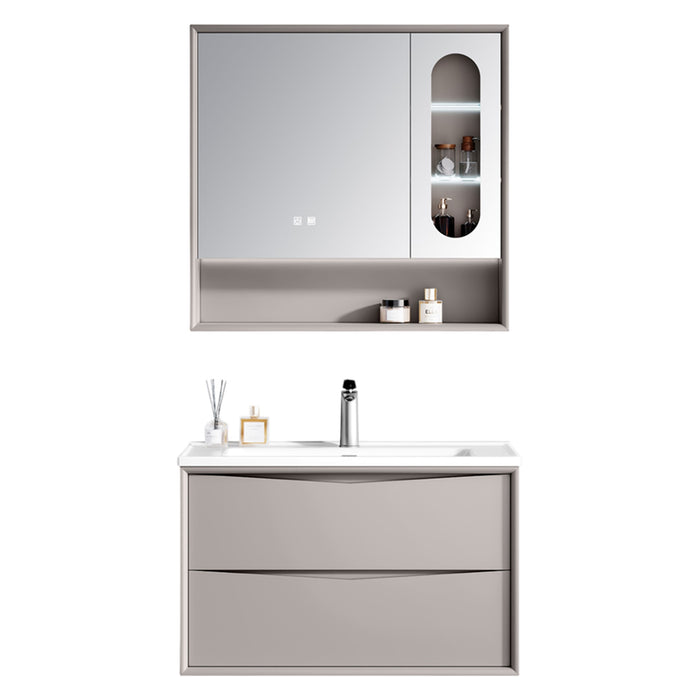MUEBLE DE BAÑO CON ESPEJO GABINETE 80 CM