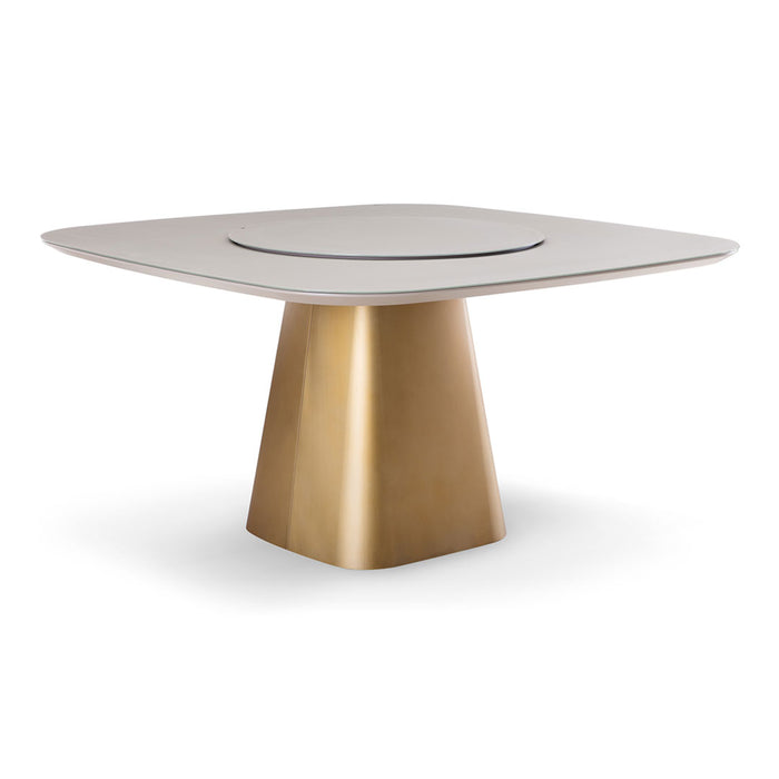 MESA COMEDOR CUADRADA CON LAZY SUSAN