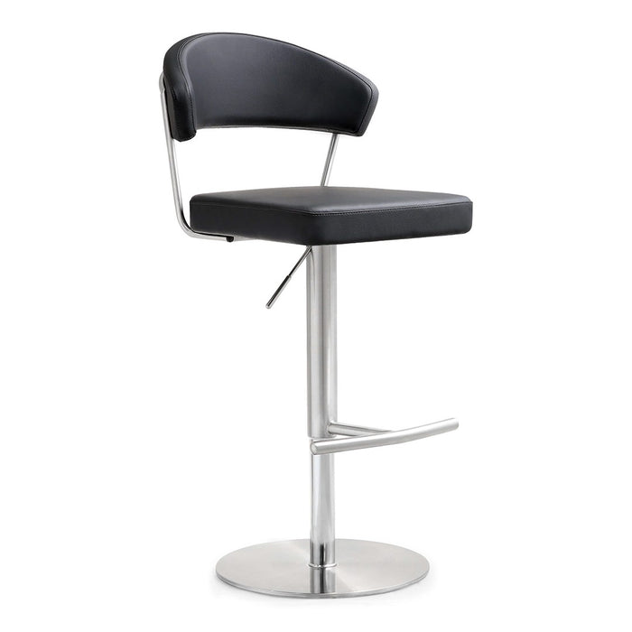 SILLA DE BAR AJUSTABLE NEGRO