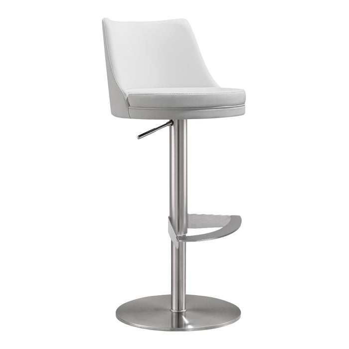 SILLA DE BAR AJUSTABLE BLANCA