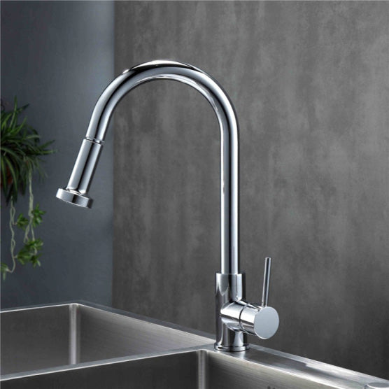 GRIFO FREGADOR BRUSHED NICKEL