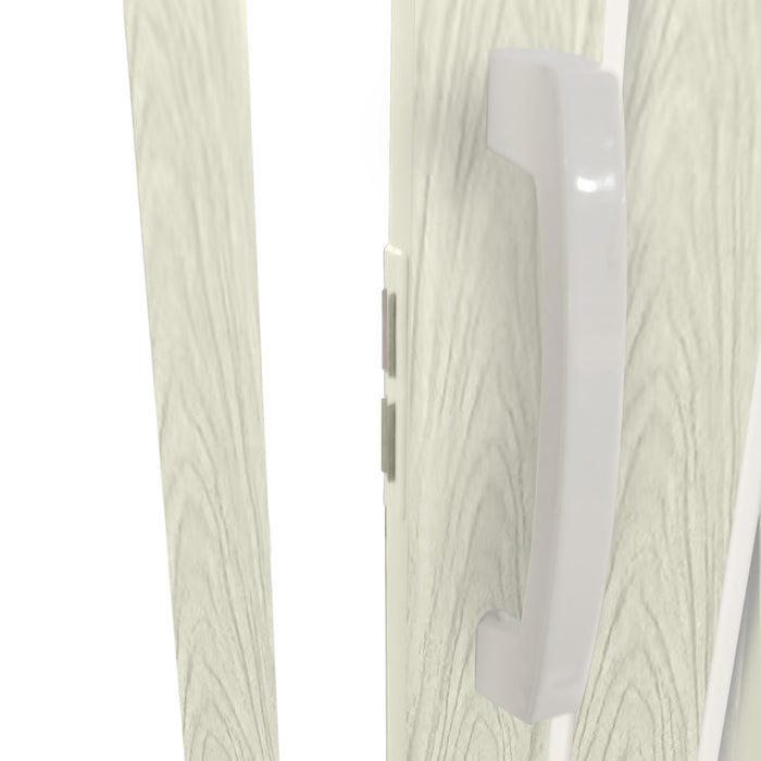 Puerta plegable de interior en kit de PVC Blanco 82x210 cm mod